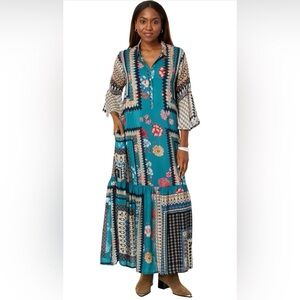 NWT Johnny Was Mykee Nash Floral Slip Dress Size Large